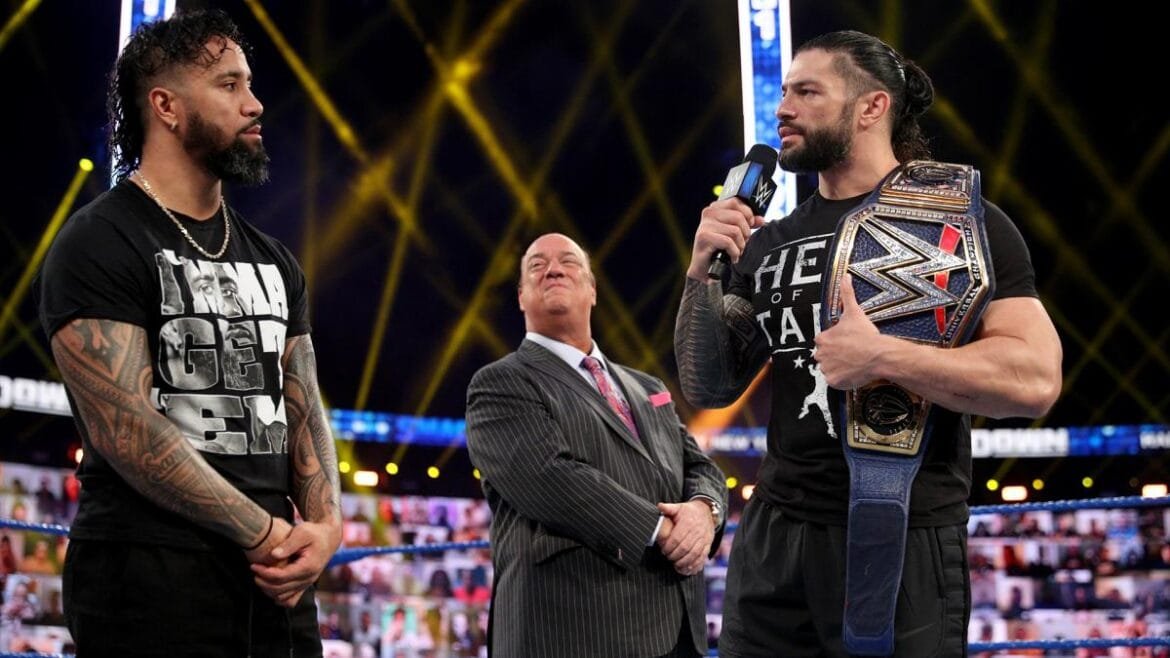 WWE Reigns, Uso, Heyman