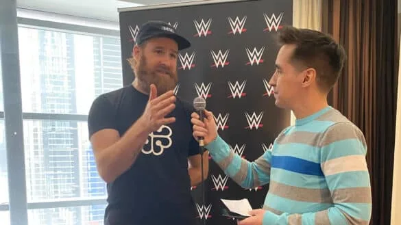 Sami Zayn with Zak Ralph of Love Wrestling